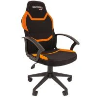 Игровое кресло Chairman ДРАЙВ 9 New (ткань черно-оранжевая)
