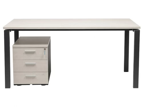 Стол офисный NT 120x70 белое дерево/антрацит